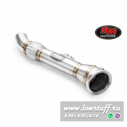 Даунпайп BMW G30, G31 540i, 540ix B58 + SILENCER  RM Motors 111118S/5