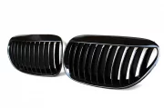 Решетки радиатора (ноздри) BMW E63 E64 M6 стиль черные глянцевые