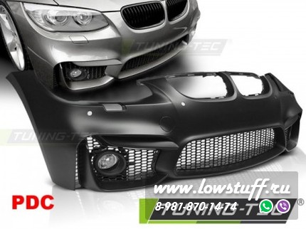 Передний м бампер BMW E92 / E93 10-13 LCI M4 LOOK PDC