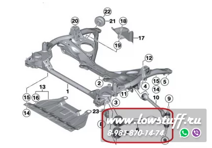 BMW F20 F21 F22 F23 F30 F31 F32 F33 F34 F36 RWD рычаг передней подвески нижний правый LOWSTUFF 51BM0122