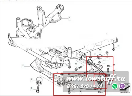 Комплект рычагов передней подвески BMW X5 E53 LOWSTUFF 53BM0013