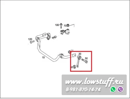 Комплект рычагов передней подвески Mercedes W211, S211, C219 LOWSTUFF 53MB0018 большой 16шт с рулевыми тягами наконечниками пыльниками