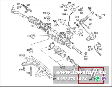 Mercedes W220 Комплект рычагов передней подвески LOWSTUFF 53MB0021 12шт большой с рулевыми наконечниками и шаровыми опорами