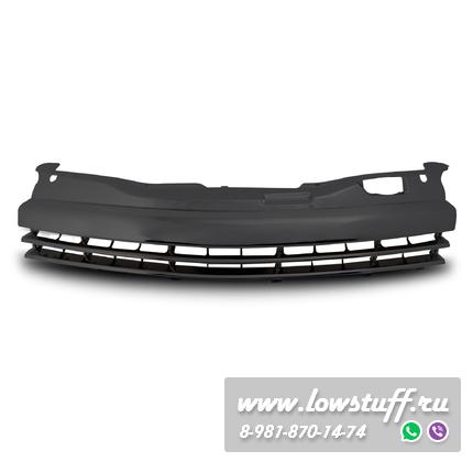Opel Astra H седан, универсал 2004-2007 решетка радиатора тюнинг без значка черная Jom 6320029OE