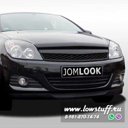 Opel Astra H GTC решетка радиатора OPC стиль соты тюнинг черная без значка Jom 6320030MOE