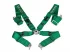 Спортивные ремни безопасности TAKATA GREEN зеленые 3 дюйма 4 точки быстросъем (аналог)