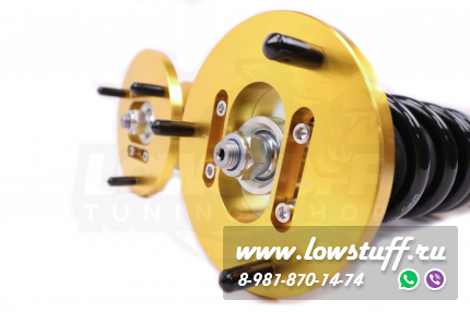 BMW E81 E82 E87 E88 E90 E91 E92 E93 передние винтовые стойки фултап койловеры с регулировкой высоты и жесткости LOWSTUFF EVO-III FRONTLSCSBM063-1