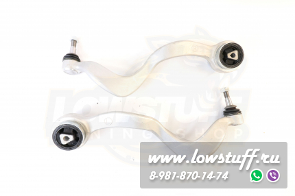 BMW E65 E66 Комплект рычагов передней подвески  6шт с рулевыми тягами и наконечниками без стоек стабилизатора LOWSTUF 53BM0030-6