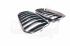 Решетки радиатора BMW X3 F25 2015-2017 X4 F26 2015-2017 ноздри одинарные черные глянцевые в Performace стиле