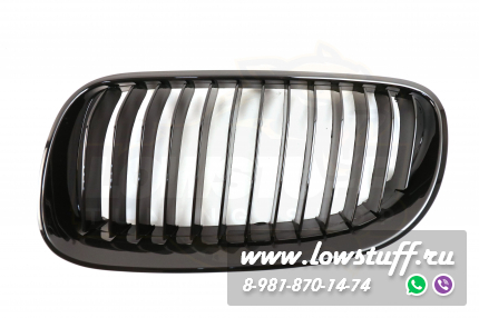 BMW E92 2010-2013 Решетки радиатора M3 стиль ноздри черные глянцевые одинарные shadow line LOWSUFF RGBMWE92LCIX1GLBK
