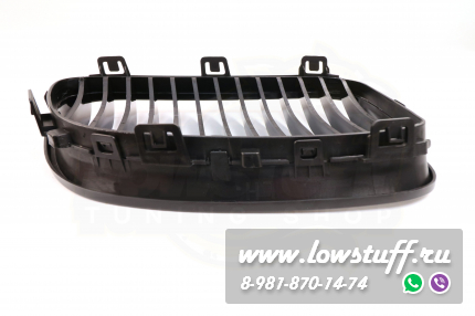 BMW E92 2010-2013 Решетки радиатора M3 стиль ноздри черные глянцевые одинарные shadow line LOWSUFF RGBMWE92LCIX1GLBK