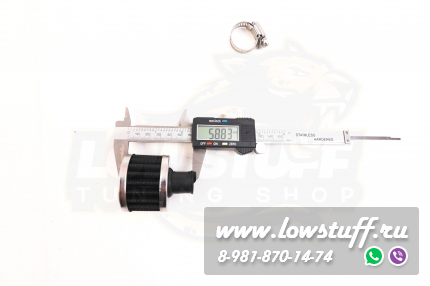 Фильтр вентиляции картерных газов сапуный фильтр 12мм черный с хромом универсальный