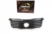 VW Passat B5+ Решетка радиатора черная хром полосы с отверстием под значок LOWSTUFF RGVWPASB55WBBLKCHS