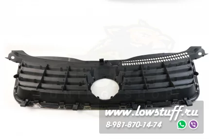 VW Passat B5+ Решетка радиатора черная хром полосы с отверстием под значок LOWSTUFF RGVWPASB55WBBLKCHS