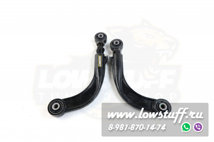 Ford Focus 2, Focus 3, Mazda 3 BK BL,Mazda 5, Volvo C30 S40 V50 S70 верхние регулируемые серповидные развальные рычаги задней оси LOWSTUFF DS 66DSMAZ3BK