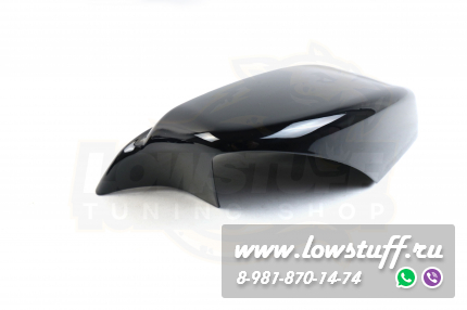 BMW E60 2004-2007 дорестайл крышки зеркал черный глянец М стиль LOWSTUFF MRCAPBME60GLBKMLOOK