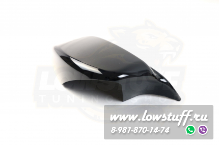 BMW E60 2004-2007 дорестайл крышки зеркал черный глянец М стиль LOWSTUFF MRCAPBME60GLBKMLOOK