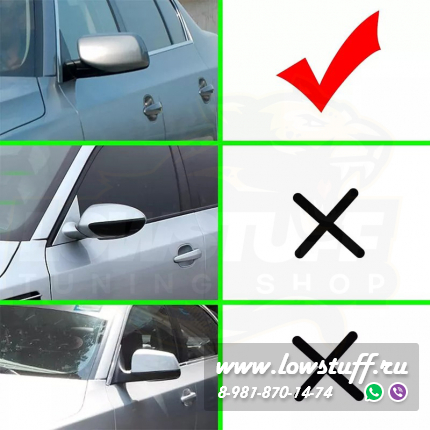 BMW E60 2004-2007 дорестайл крышки зеркал черный глянец М стиль LOWSTUFF MRCAPBME60GLBKMLOOK