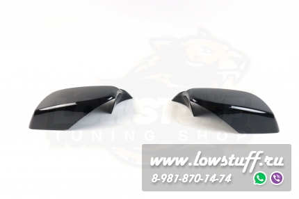 BMW E60 2004-2007 дорестайл крышки зеркал черный глянец М стиль LOWSTUFF MRCAPBME60GLBKMLOOK