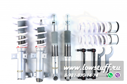Mercedes Benz W204, C207 RWD Винтовая подвеска фултап койловеры с регулировкой высоты и жесткости LOWSTUFF EVO-4 LSCSMB074