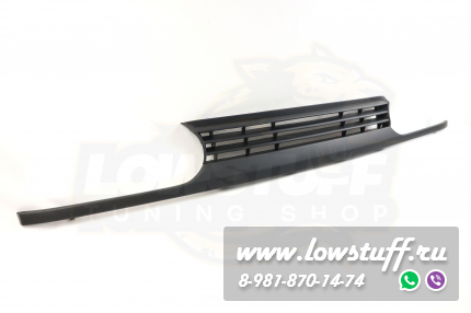 VW Golf 3 Решетка радиатора тюнинг черная матовая без значка стиль VR6 LOWSTUFF RGVWG3VR6MATBLKWOB