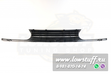 VW Golf 3 Решетка радиатора тюнинг черная матовая без значка стиль VR6 LOWSTUFF RGVWG3VR6MATBLKWOB