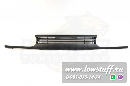 VW Golf 3 Решетка радиатора тюнинг черная матовая без значка стиль VR6 LOWSTUFF RGVWG3VR6MATBLKWOB