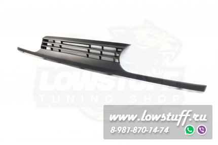 VW Golf 3 Решетка радиатора тюнинг черная матовая без значка стиль VR6 LOWSTUFF RGVWG3VR6MATBLKWOB