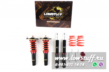 MINI F55 F56 Винтовая подвеска фултап койловеры с регулировкой высоты и жесткости LOWSTUFF LOWSTUFF DS DSCMINF56