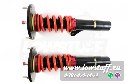 MINI F55 F56 Винтовая подвеска фултап койловеры с регулировкой высоты и жесткости LOWSTUFF LOWSTUFF DS DSCMINF56