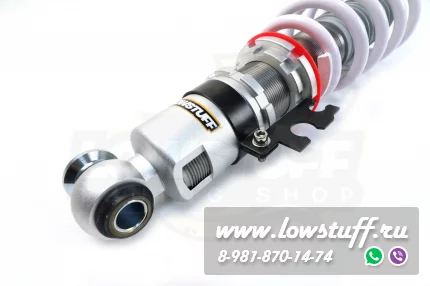 Mini R55 R56 2006-2014 Винтовая подвеска фултап койловеры с регулировкой высоты и жесткости LOWSTUFF EVO-4 LSCSMIN024
