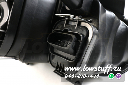 VW Golf 4 фары головного света прозрачное стекло хром отражатель с птф LOWSTUFF HLVWG4CRTSLVR