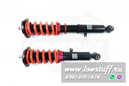 Lexus IS200 XE10, Toyota Altezza, Mark X110 Винтовая подвеска фултап койловеры с регулировкой высоты и жесткости LOWSTUFF LOWSTUFF DS DSCLEISXE10