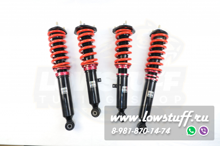 Lexus IS200 XE10, Toyota Altezza, Mark X110 Винтовая подвеска фултап койловеры с регулировкой высоты и жесткости LOWSTUFF LOWSTUFF DS DSCLEISXE10