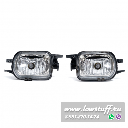 Mercedes W203 S203 CL203 2000-2008, CLK C209, A209 2002-2010, SLK R171 2004-2011 Противотуманные фары прозрачное стекло