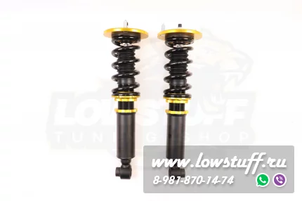 Nissan Skyline R33 1995 - 1998 винтовая подвеска передней оси фултап койловеры с регулировкой высоты и жесткости LOWSTUFF EVO-III FRONTLSCSNI123