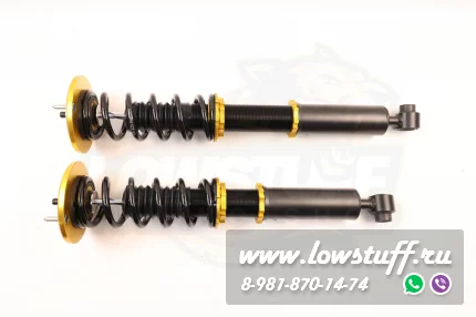 Nissan Skyline R33 1995 - 1998 винтовая подвеска задней оси фултап койловеры с регулировкой высоты и жесткости LOWSTUFF EVO-III REARLSCSNI123
