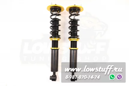 Nissan Skyline R33 1995 - 1998 винтовая подвеска задней оси фултап койловеры с регулировкой высоты и жесткости LOWSTUFF EVO-III REARLSCSNI123