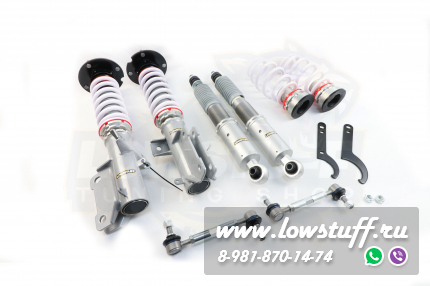 Ford Mustang S-197 2005-2014 винтовая подвеска LOWSTUFF EVO-4 фултап койловеры с регулировкой высоты и жесткости LSCSFO124