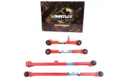 Toyota FJ, Land Cruiser Prado LC120 LC150, 4 Runner 2003-, Hilux Surf N210 N280, LEXUS GX470 Задние верхние и нижние продольные регулируемые рычаги LOWSTUFF DS 75DSTOLC120