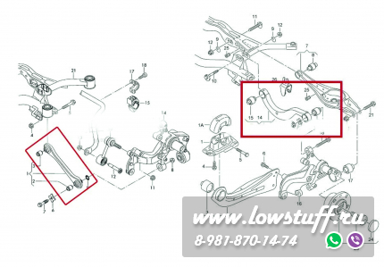 Audi A3 8P, A3 8V, VW Golf 5 6 7, Jetta 5 6, Eos, Tiguan 5N, AD Passat B6 B7B8 CC, Touran регулируемые задние рычаги развала и схождения на ШС LOWSTUFF DS 75DSVWPQBJ