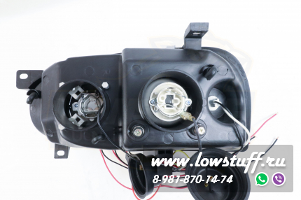 VW Golf 3 фары головного света прозрачное стекло хром отражатель с линзой и поворотником LOWSTUFF HLVWG3CHRLENS