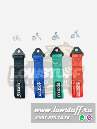 Буксировочная петля синяя, буксировочный трос, JDM стиль TOWTAPESPRCBLUE
