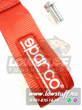 Буксировочная петля красная, буксировочный трос, JDM стиль TOWTAPESPRCRED