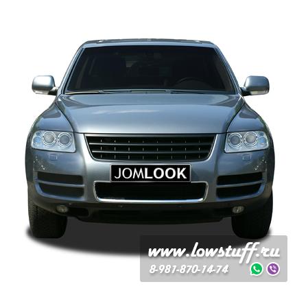 VW Touareg 7L решетка радиатора черная тюнинг без значка Jom 7L6853653JOE