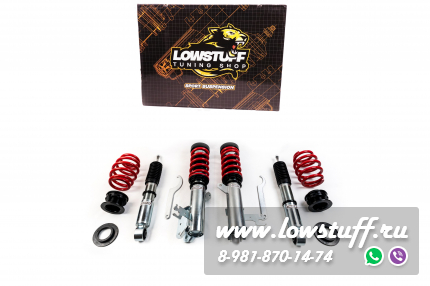 Saab 9-3 2003-2012 винтовая подвеска с регулировкой высоты и преднатяга LOWSTUFF EVO-II LSCSSAAB012
