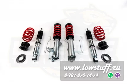 Saab 9-3 2003-2012 винтовая подвеска с регулировкой высоты и преднатяга LOWSTUFF EVO-II LSCSSAAB012