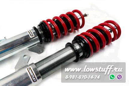 Saab 9-3 2003-2012 винтовая подвеска с регулировкой высоты и преднатяга LOWSTUFF EVO-II LSCSSAAB012