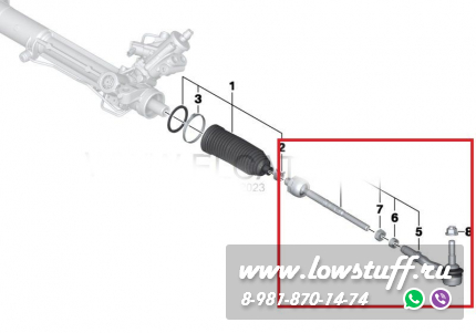 BMW E65 E66 Комплект рычагов передней подвески LOWSTUF 53BM0030-8 8дет с рулевыми тягами и наконечниками без больших рычагов LOWSTUFF 53BM0030-8