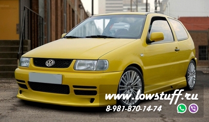 Спойлер (губа) переднего бампера VW Polo III (for 6N)